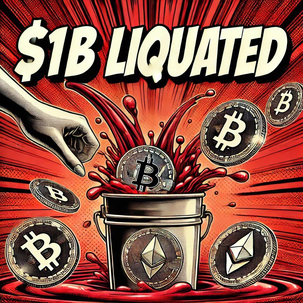 Crypto Market Sees $1.23 Billion Liquidated in 24 Hours, 373,368 Traders Affected Amid Bitcoin Drop to $96,782