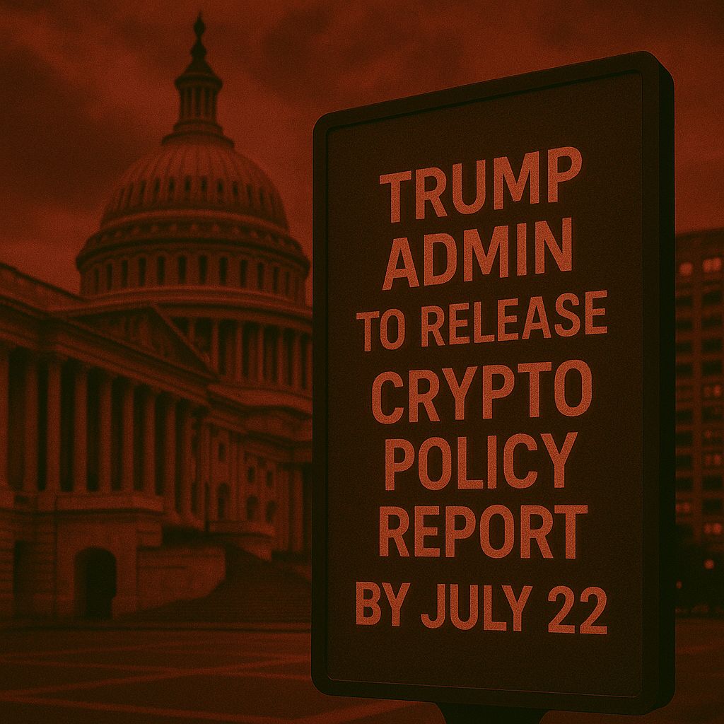 Trump White House Sets July 30 Release for First US Crypto Policy Report